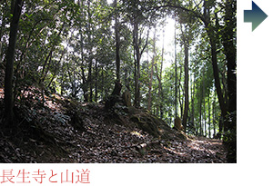 長生寺と山道